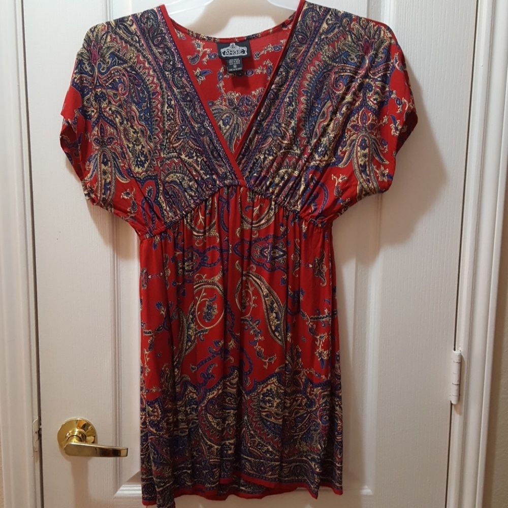 Short paisley dress
